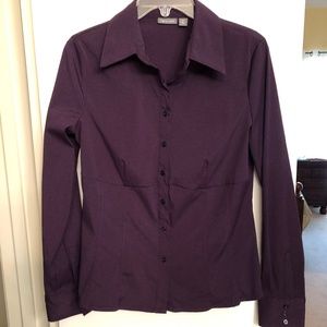 Deep Purple Stretch Fitted Shirt